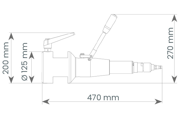 Rohrfräsmaschine MF4-R Maße