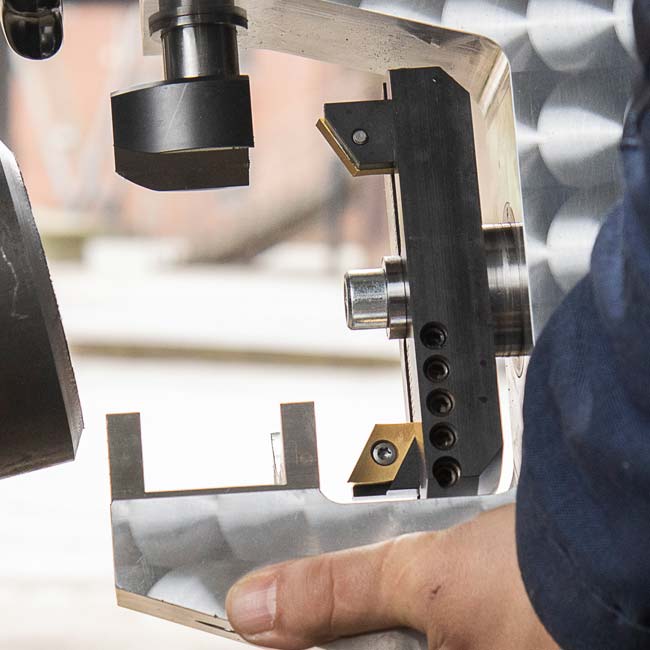 Tool holders for pipe beveler