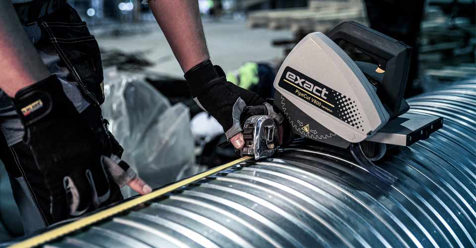 Exact Rohrsäge V800 - wellige Rohre schneiden