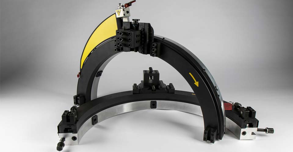 Rohrtrenn- und Anfasmaschine DLW - Split-Frame-Technologie