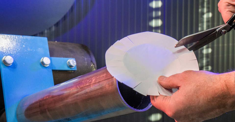 Wasserlösliches Formierpapier - Schritt 2
