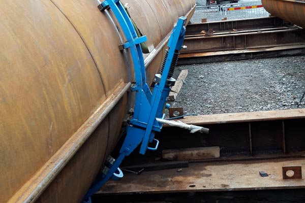 Hydraulische Rohraußenzentrierung