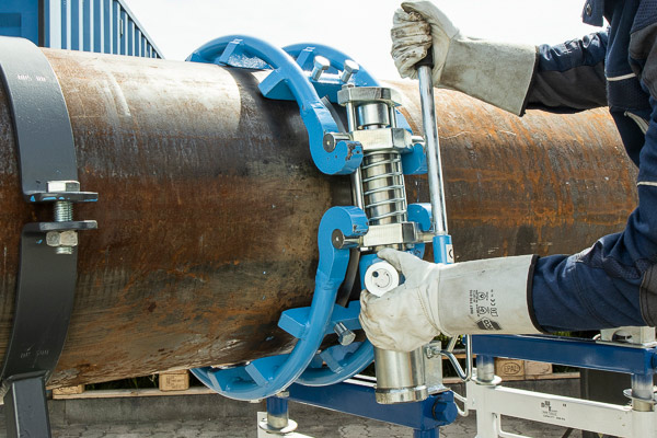 Hydraulische Rohraußenzentrierung