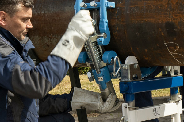 Hydraulische Rohraußenzentrierung