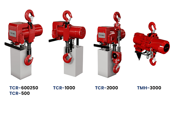 Schwerlast Druckluftkettenzüge TCR & TMH Serie