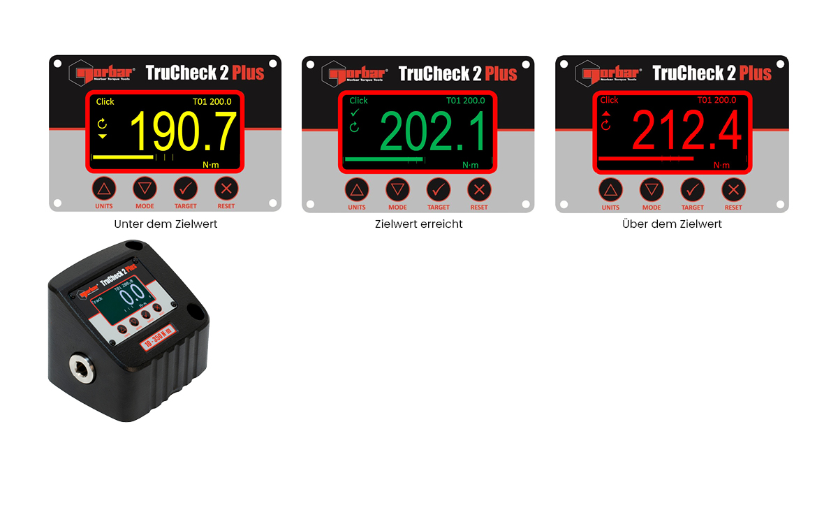 Norbar TruCheck2 Plus Farbschema-Display