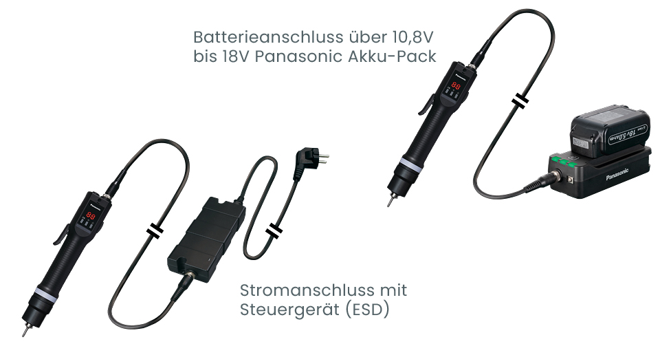 panasonic elektroschrauber eyadb eyada akku stromanschluss