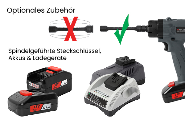 DWT ePulse Akku Impulsschrauber Optionales Zubehör
