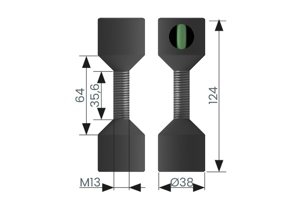 Flansch Zentrierbolzen Medium