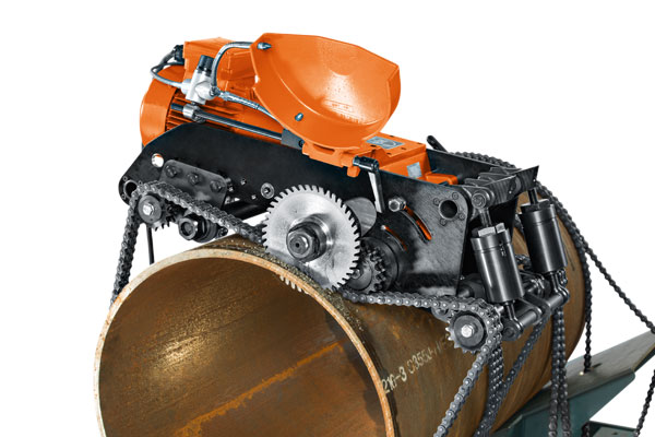 Kettengef&uuml;hrte Rohrtrenn- und Anfasmaschine CPC 1500A - Elektrisch