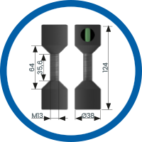 Flansch Zentrierbolzen Medium