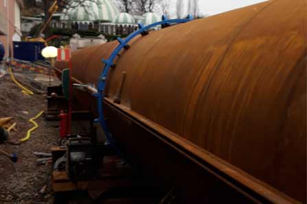 Anwendung hydraulische Rohraußenzentrierung